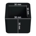 Sessiz Tip Sandalye Pabucu Masa Sandalye Zemin Koruyucu 30x30 Mm Siyah-3.jpg