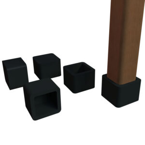 Sessiz Tip Sandalye Pabucu Masa Sandalye Zemin Koruyucu 30x30 Mm Siyah-4.jpg