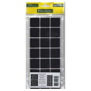 Paficic Kare Yapışkanlı Sandalye Koltuk Mobilya Ayak Keçesi Felt 30x30 Mm Siyah-1.jpg