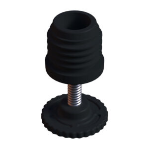 32 Mm Kademeli Plastik Rotil Ayak M8 - Boru Profil Ayağı Tezgah Ayarlı Ayak Siyah-1.jpg