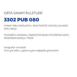 Mavi Pasifize Edilmiş Galvaniz Kaplı Maşa Poliamid 6 Kasnaklı