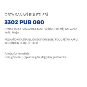 Mavi Pasifize Edilmiş Galvaniz Kaplı Maşa Poliamid 6 Kasnaklı