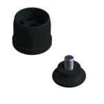 38 Mm Kademeli Plastik Rotil Ayak M8 - Boru Profil Ayağı Tezgah Ayarlı Ayak Siyah-2.jpg