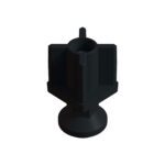 40x40 Mm Plastik Rotil Ayak M12 - Profil Ayağı Tezgah Ayarlı Ayak Siyah-3.jpg