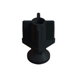 40x40 Mm Plastik Rotil Ayak M12 - Profil Ayağı Tezgah Ayarlı Ayak Siyah-3.jpg