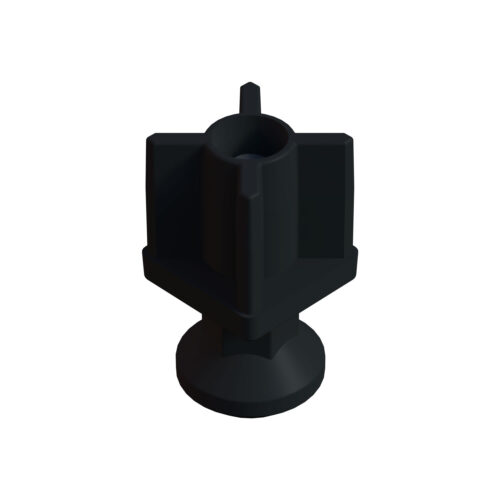 40x40 Mm Plastik Rotil Ayak M12 - Profil Ayağı Tezgah Ayarlı Ayak Siyah-3.jpg