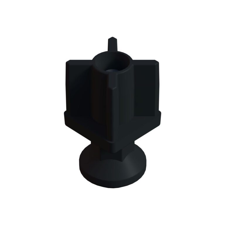 40x40 Mm Plastik Rotil Ayak M12 - Profil Ayağı Tezgah Ayarlı Ayak Siyah-3.jpg