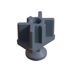 40x60 Mm Plastik Rotil Ayak - Profil Ayağı Tezgah Ayarlı Ayak Gri-3.jpg