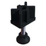 40x60 Mm Plastik Rotil Ayak - Profil Ayağı Tezgah Ayarlı Ayak Siyah-1.jpg