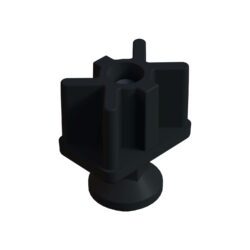 40x60 Mm Plastik Rotil Ayak - Profil Ayağı Tezgah Ayarlı Ayak Siyah-3.jpg