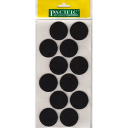 Pacific Yuvarlak Yapışkanlı Sandalye Koltuk Mobilya Ayak Keçesi Felt 40 Mm Siyah-1.jpg