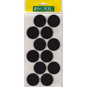 Pacific Yuvarlak Yapışkanlı Sandalye Koltuk Mobilya Ayak Keçesi Felt 40 Mm Siyah-1.jpg
