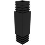 40x40 Mm Kademeli Profil Ara Bağl Aparatı Siyah-1.jpg