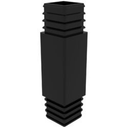 40x40 Mm Kademeli Profil Ara Bağl Aparatı Siyah-1.jpg