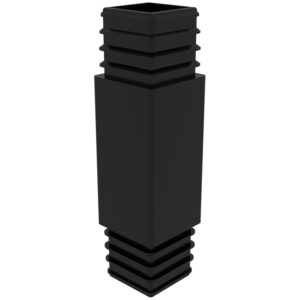 40x40 Mm Kademeli Profil Ara Bağl Aparatı Siyah-1.jpg