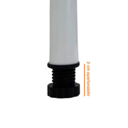 Çaap 42 Mm 71 Cm Masa Ayağı, Sehpa Ayağı, Dresuar Ayağı Beyaz - Görsel 4
