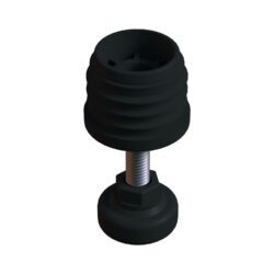 42 Mm Kademeli Plastik Rotil Ayak M10 - Boru Profil Ayağı Tezgah Ayarlı Ayak Siyah-1.jpg