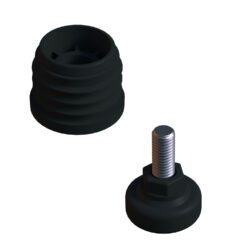 42 Mm Kademeli Plastik Rotil Ayak M10 - Boru Profil Ayağı Tezgah Ayarlı Ayak Siyah-2.jpg