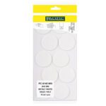 Pacific Yuvarlak Yapışkanlı Sandalye Koltuk Mobilya Ayak Keçesi Felt 45 Mm Beyaz-1.jpg