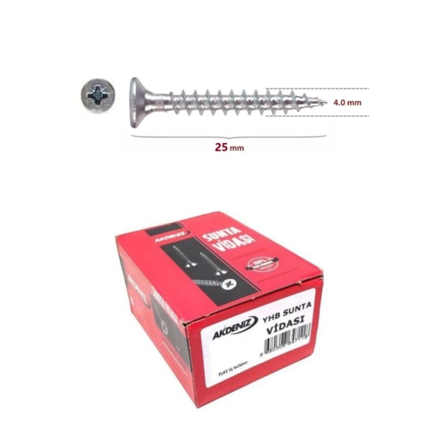 4x25 Akdeniz Sunta Vidası (500 Adet)-1.jpg