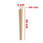 Konik Ayak Doğal Ahşap M8 50 Cm-3.jpg