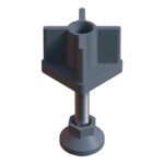 50x50 Mm Plastik Rotil Ayak - Profil Ayağı Tezgah Ayarlı Ayak Gri-1.jpg