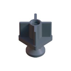 50x50 Mm Plastik Rotil Ayak - Profil Ayağı Tezgah Ayarlı Ayak Gri-3.jpg