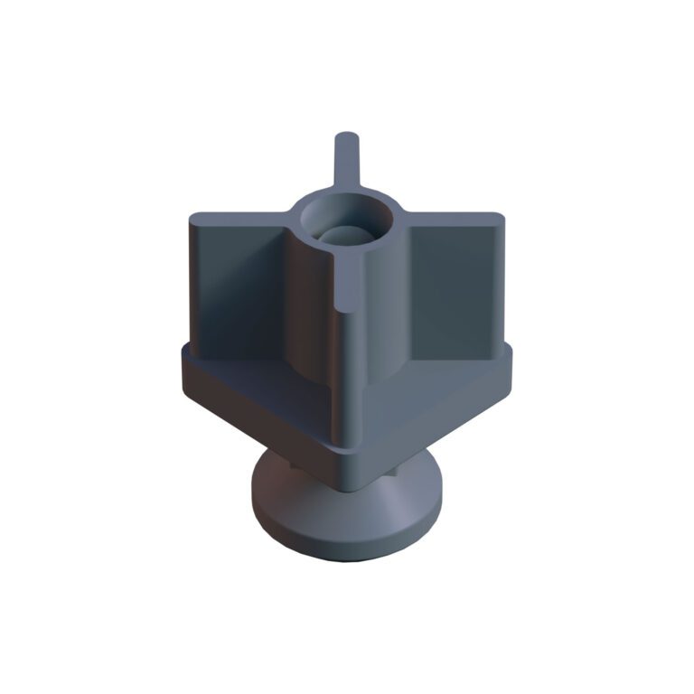 50x50 Mm Plastik Rotil Ayak - Profil Ayağı Tezgah Ayarlı Ayak Gri-3.jpg
