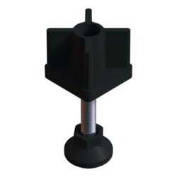 50x50 Mm Plastik Rotil Ayak - Profil Ayağı Tezgah Ayarlı Ayak Siyah-1.jpg