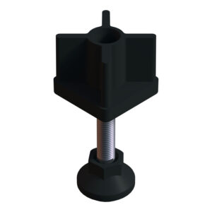 50x50 Mm Plastik Rotil Ayak - Profil Ayağı Tezgah Ayarlı Ayak Siyah-1.jpg