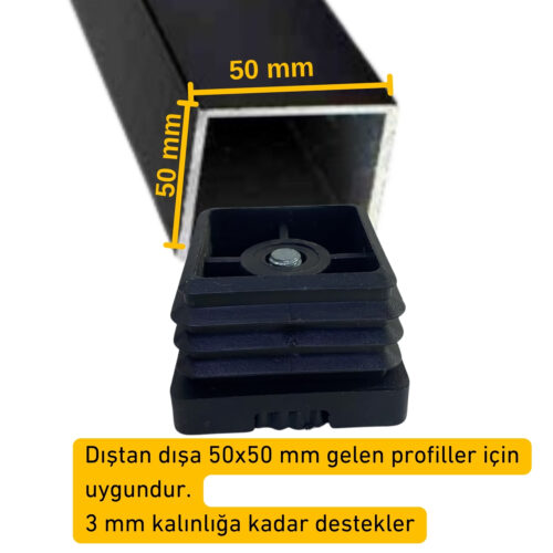 50x50 Mm Kademeli Gizli Ayarlı Profil Pab. Siyah-2.jpg