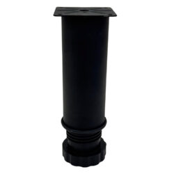 Tablalı Ayarlı Metal Dolap Tezgah Baza Sehpa Koltuk Kanepe Ayağı Texture Siyah Çap:51 Mm 15 Cm-2.jpg