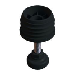 51 Mm Kademeli Plastik Rotil Ayak M10 - Boru Profil Ayağı Tezgah Ayarlı Ayak Siyah-1.jpg