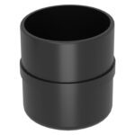 60 Mm Düz Boru Profil Ranza Ara Bağlantı Aparatı Siyah-2.jpg