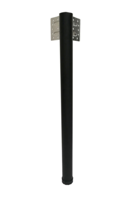 Perçinli Metal Masa Ayağı 73 Cm - Mutfak Masası Ayağı - Balkon Masası Ayağı Siyah