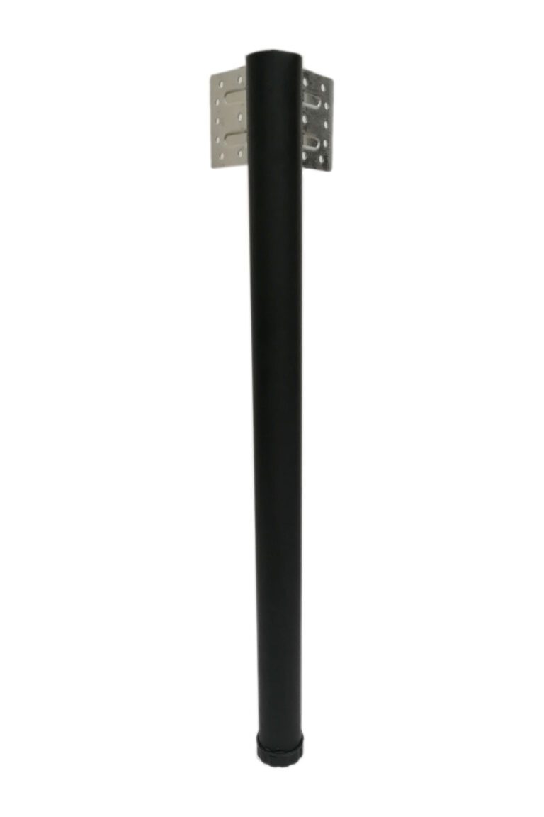 Perçinli Metal Masa Ayağı 73 Cm - Mutfak Masası Ayağı - Balkon Masası Ayağı Siyah