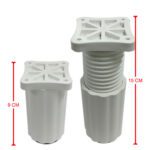 9-15 Cm Ayarlı Desenli Plastik Kanepe Koltuk Baza Orta Ayağı Beyaz-3.jpg