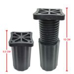 9-15 Cm Ayarlı Desenli Plastik Kanepe Koltuk Baza Orta Ayağı Siyah-3.jpg