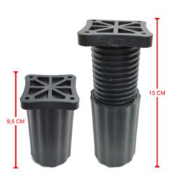 9-15 Cm Ayarlı Desenli Plastik Kanepe Koltuk Baza Orta Ayağı Siyah-3.jpg