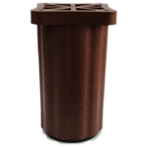 9-15 Cm Ayarlı Desenli Plastik Kanepe Koltuk Baza Orta Ayağı Kahverengi-1.jpg