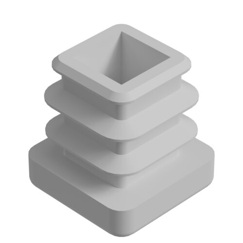 15x15 Mm Profil İçin Kademeli İçe Geçme Profil Tapası