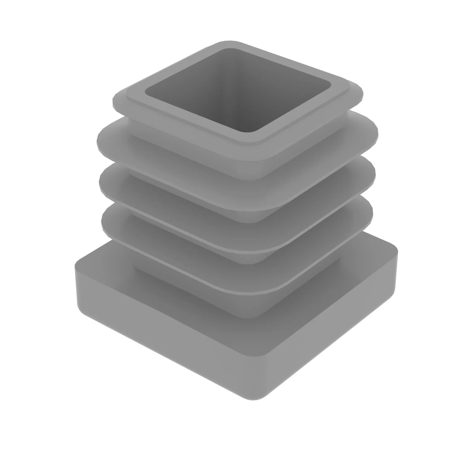 20x20 Mm Profil İçin Kademeli İçe Geçme Profil Tapası