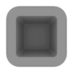 20x20 Mm Profil İçin Kademeli İçe Geçme Profil Tapası