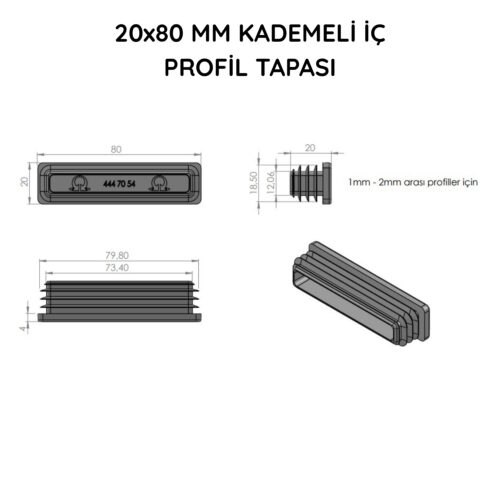 20x80 Mm Kademeli İç Profil Tapası Siyah-4.jpg