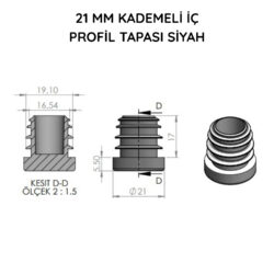 21 Mm Kademeli İç Profil Tapası Siyah-4.jpg