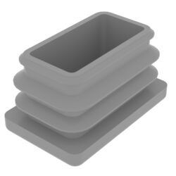 25x40 Mm Profil İçin Kademeli İçe Geçme Profil Tapası