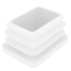 30x40 Mm Profil İçin Kademeli İçe Geçme Profil Tapası