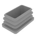 30x50 Mm Profil İçin Kademeli İçe Geçme Profil Tapası