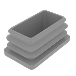 30x50 Mm Profil İçin Kademeli İçe Geçme Profil Tapası