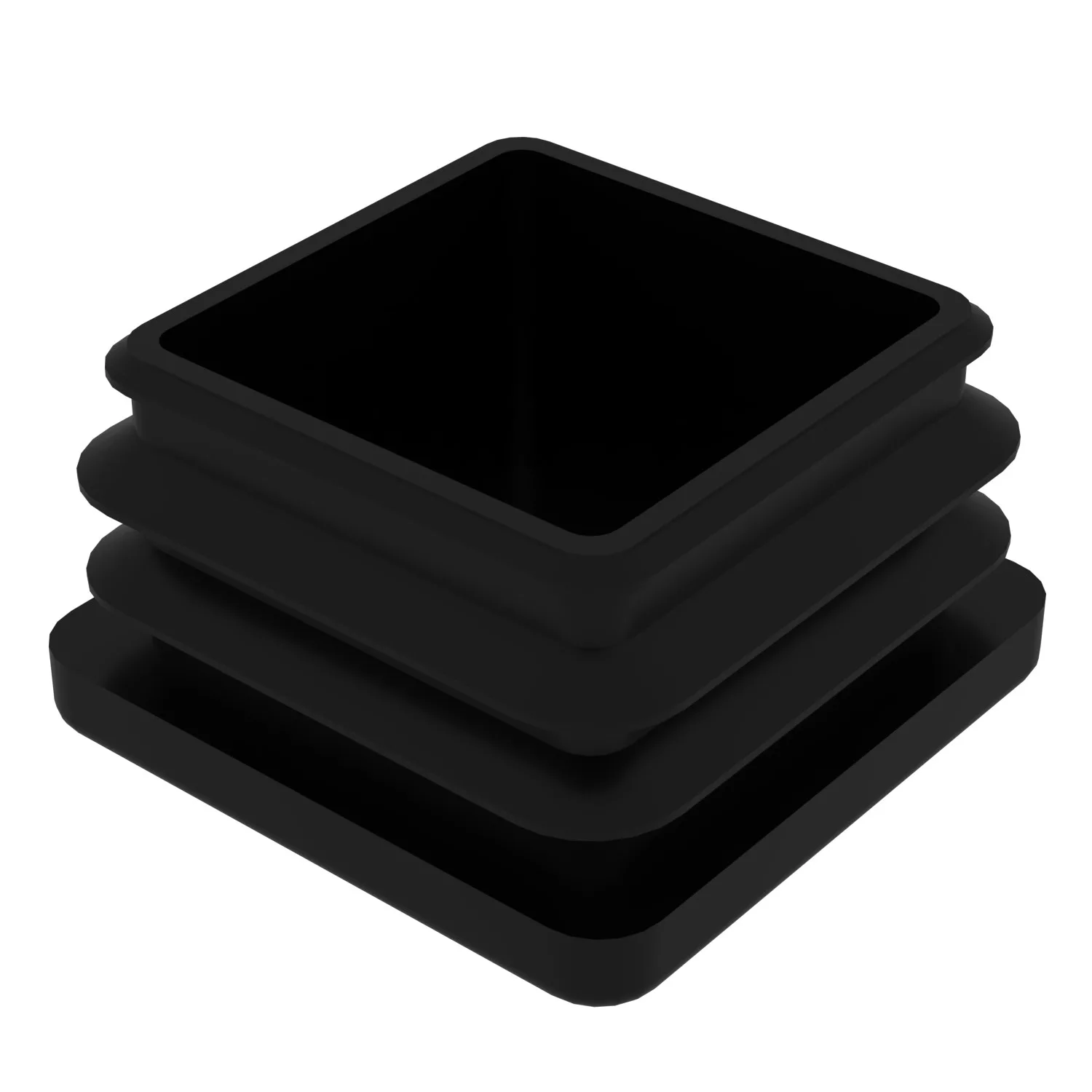 40x40 Mm Profil İçin Kademeli İçe Geçme Profil Tapası 40x40 Mm Profil İçin Kademeli İçe Geçme Profil Tapası